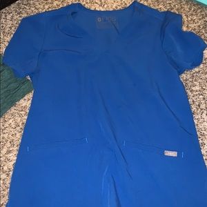royal blue scrub top